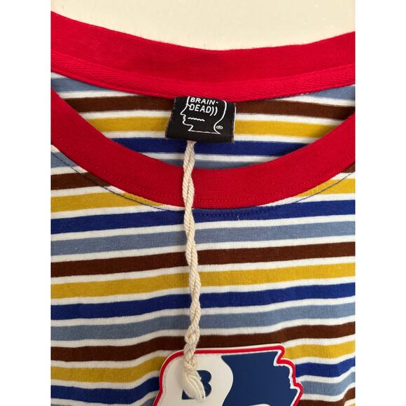 Brain Dead Yin Yang Stripe Long Sleeve T-Shirt - Picture 3 of 6